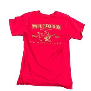 VINTAGE True Religion Big Buddha Shirt Small Red
